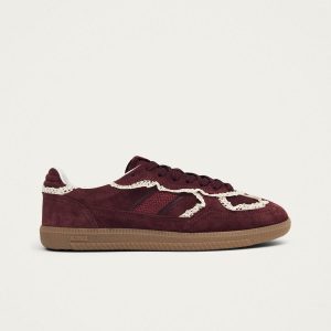 Tb.490 Crochet Burgundy Leather Sneakers