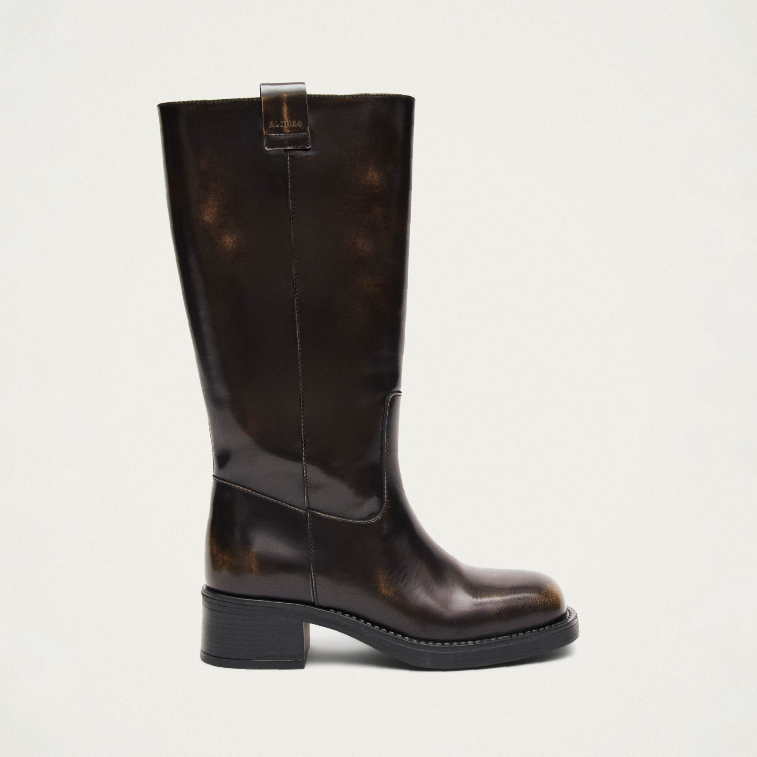 Sajan Brown Leather Boots - Image 3