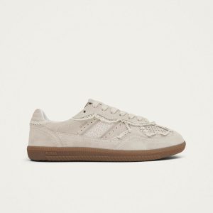 Tb.490 Crochet Cream Leather Sneakers