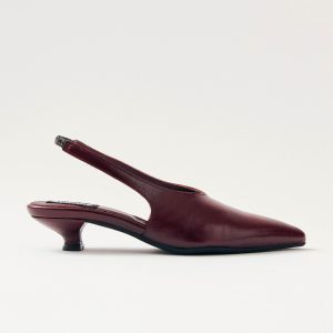 Eros Burgundy Leather Pumps