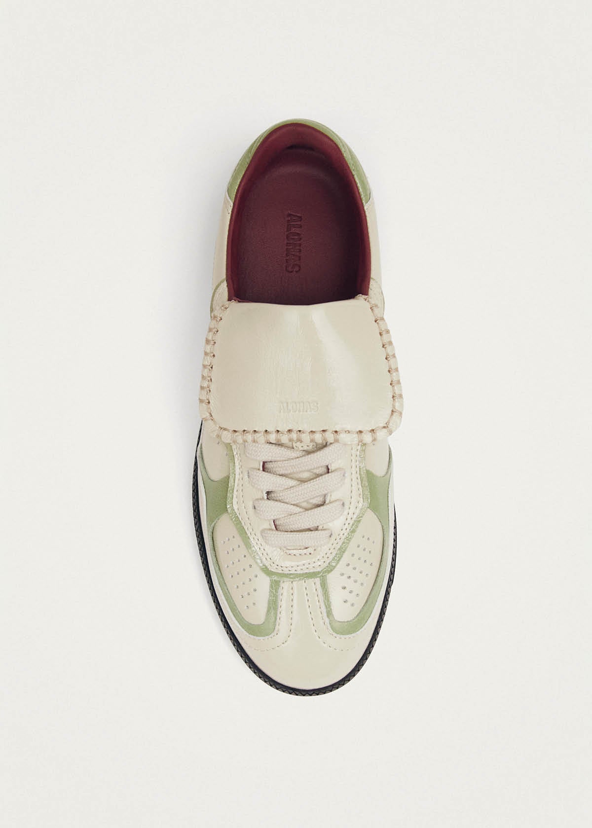 Tb.490 Club Patent Cream Leather Sneakers - Image 4