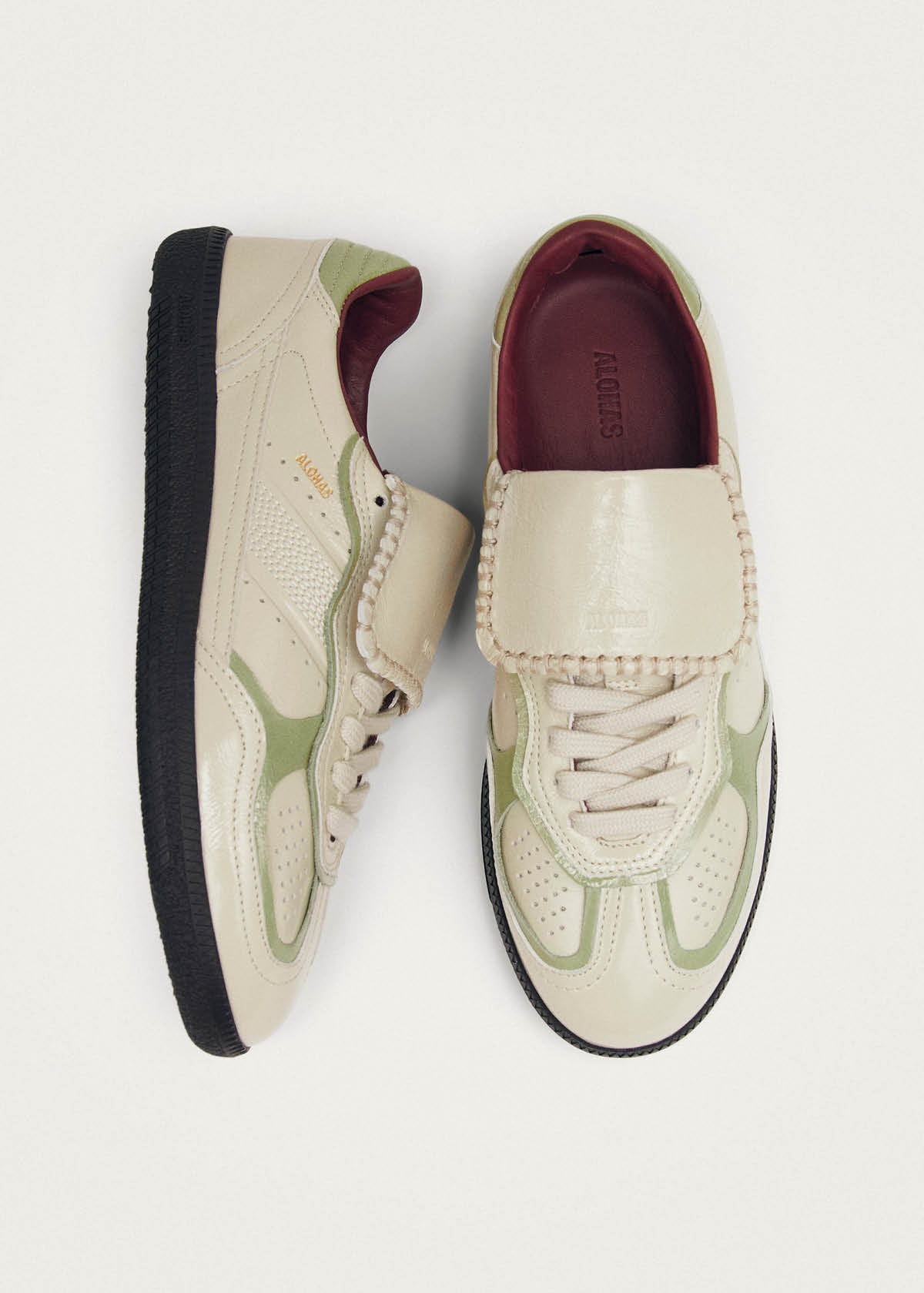 Tb.490 Club Patent Cream Leather Sneakers - Image 7