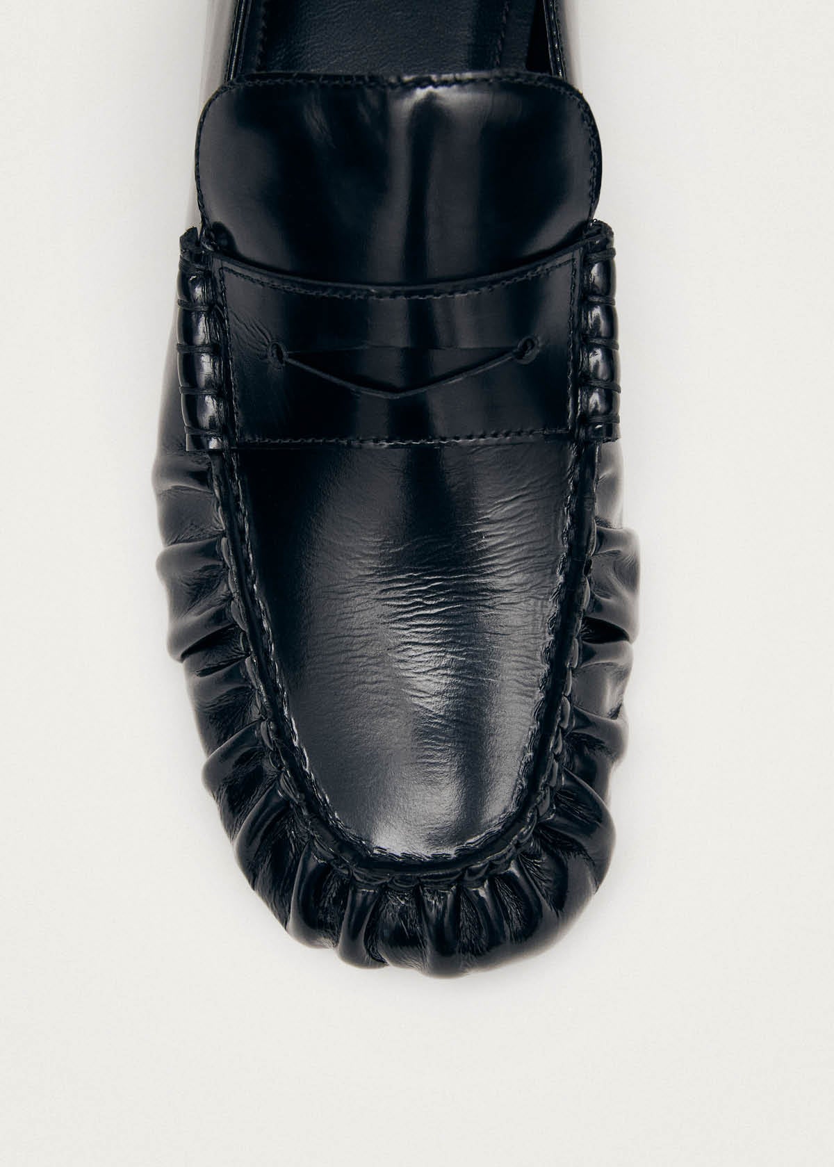 Aven Black Leather Loafers - Image 7