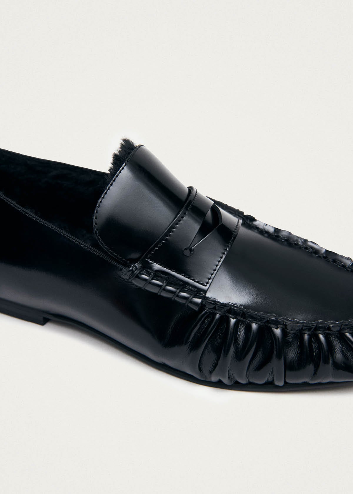 Aven Soft Black Leather Loafers - Image 5