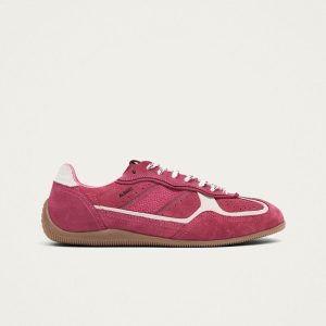 Tb.91 Suede Raspberry Leather Sneakers