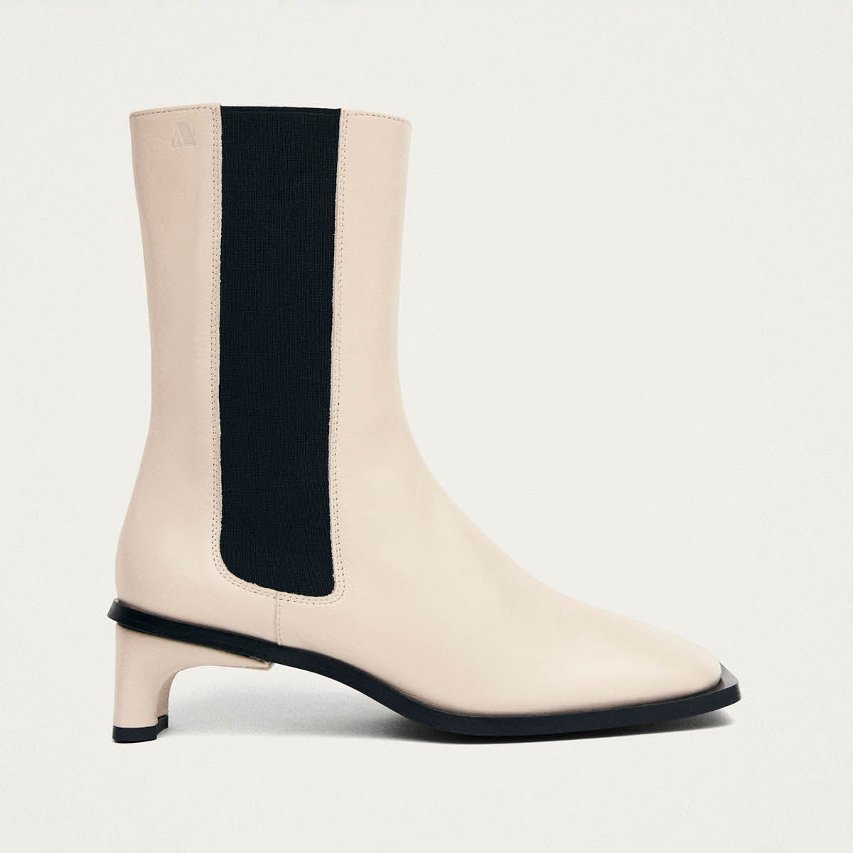 Elowen Rift Cream Leather Boots - Image 3