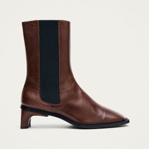 Elowen Rift Dark Chocolate Leather Boots