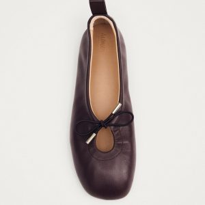 Rosalind Brown Leather Ballet Flats