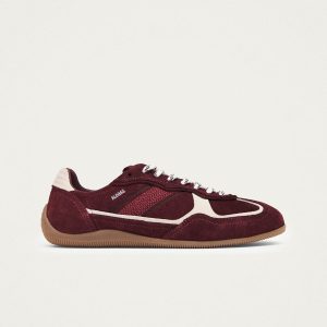 Tb.91 Suede Burgundy Leather Sneakers